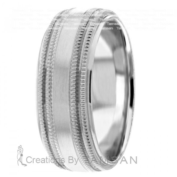 Diamond Cut Wedding Ring DC8489