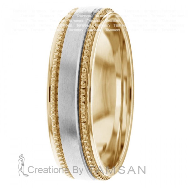 Diamond Cut Wedding Ring DC8490