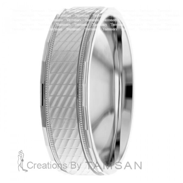 Diamond Cut Wedding Ring DC8493