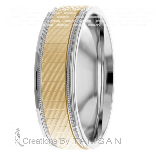 Diamond Cut Wedding Ring DC8493