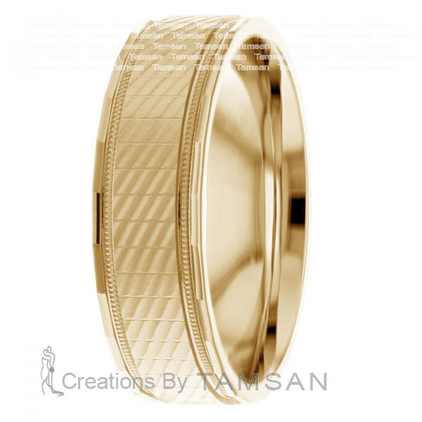 Diamond Cut Wedding Ring DC8493