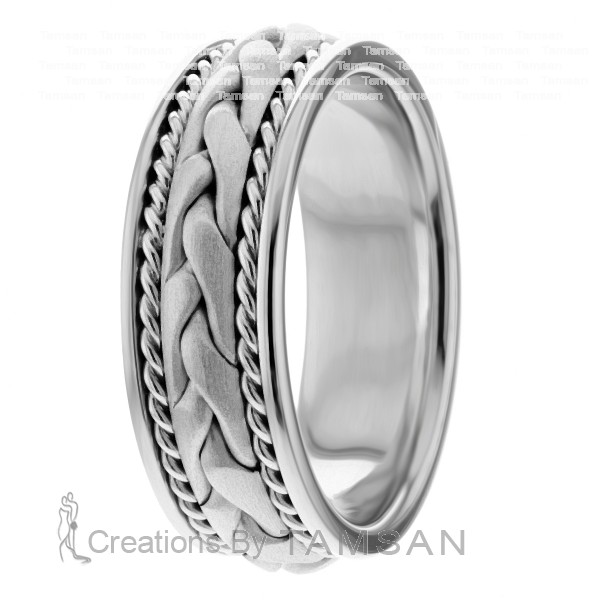 Braided Wedding Band HM7008
