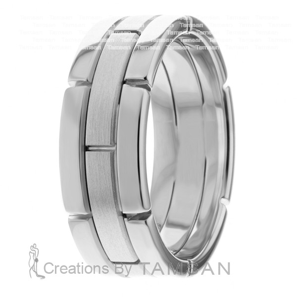 Satin & Shiny  Wedding Ring HM7061