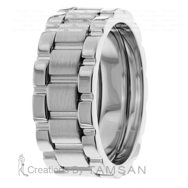 Watch Band Inspired Wedding Band HM7185