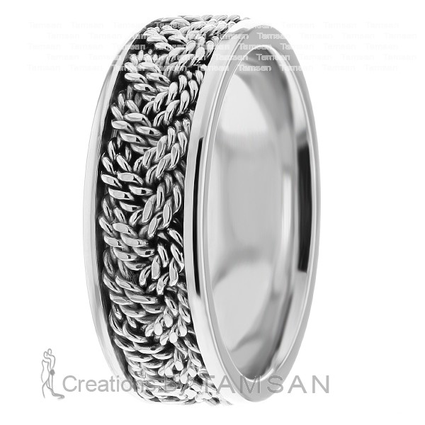 Twisted Rope Braid Wedding Ring HM7199