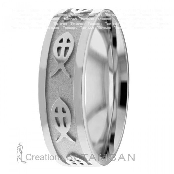 Religious Wedding Bands RR2601