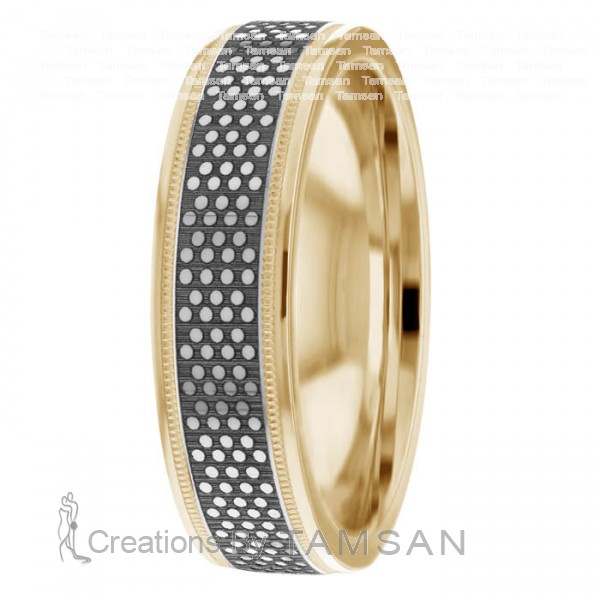 Laser Engraved Wedding Ring TL2003