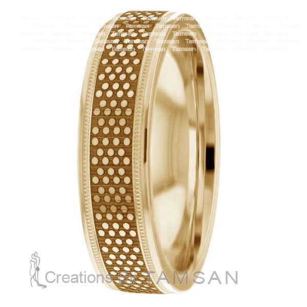 Laser Engraved Wedding Ring TL2003