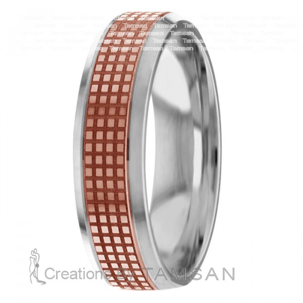Laser Engraved Wedding Ring TL2004
