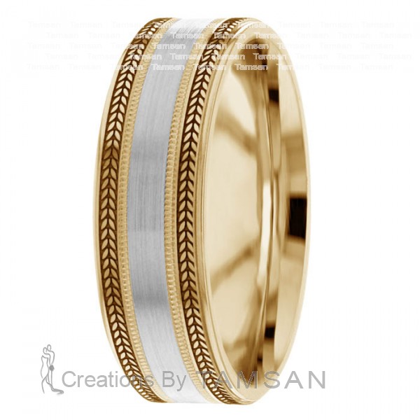 Laser Engraved Wedding Ring TL2023