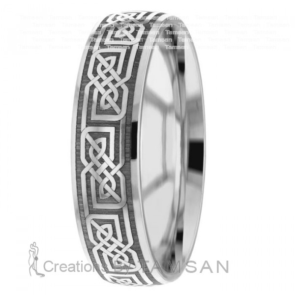 Laser Engraved Wedding Ring TL2024