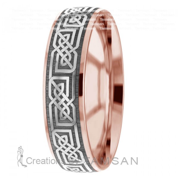 Laser Engraved Wedding Ring TL2024
