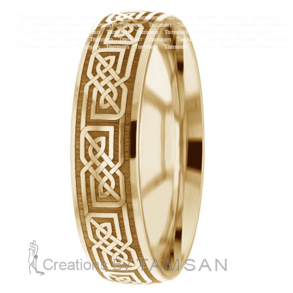 Laser Engraved Wedding Ring TL2024