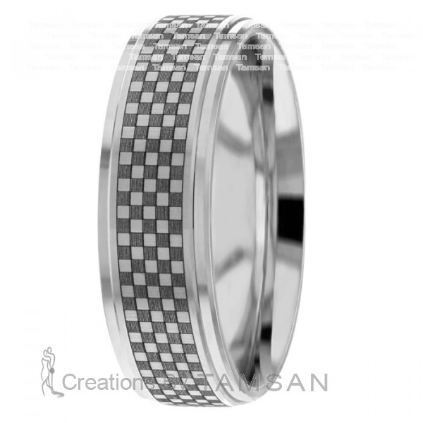 Laser Engraved Wedding Ring TL2025
